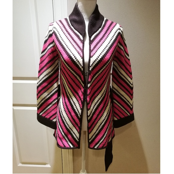 Alice & Olivia 100% Wool Knitted Sweater Cardigan - Picture 1 of 4